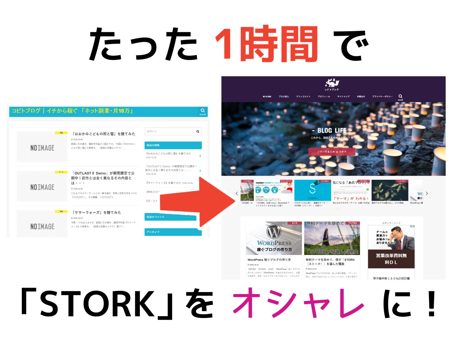 Stork ストーク を たった1時間で おしゃれにカスタマイズ コビトブログ